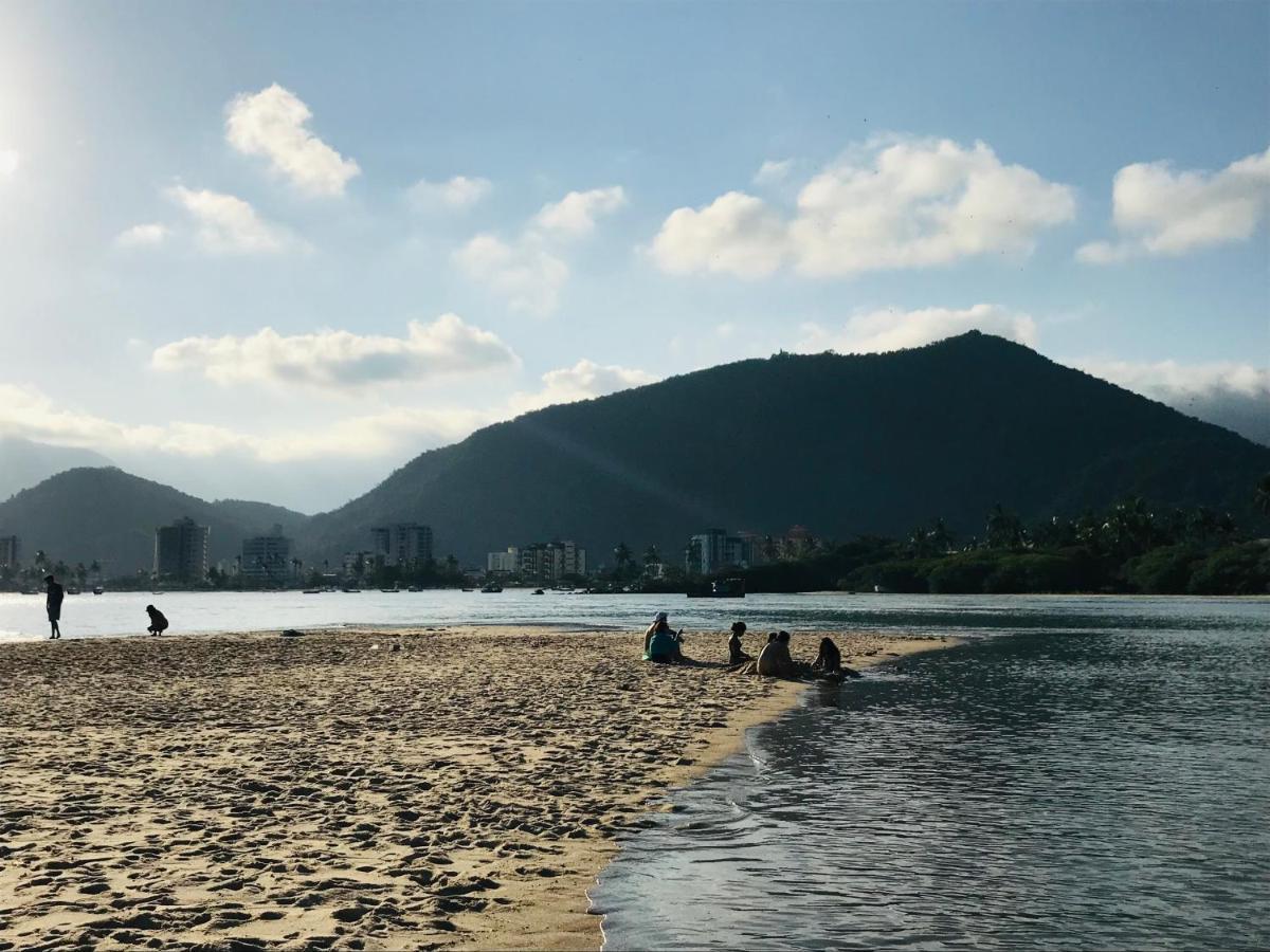 Apartamento Pe Na Areia Frente Para O Mar E Piscina Na Prainha Caraguatatuba Eksteriør bilde