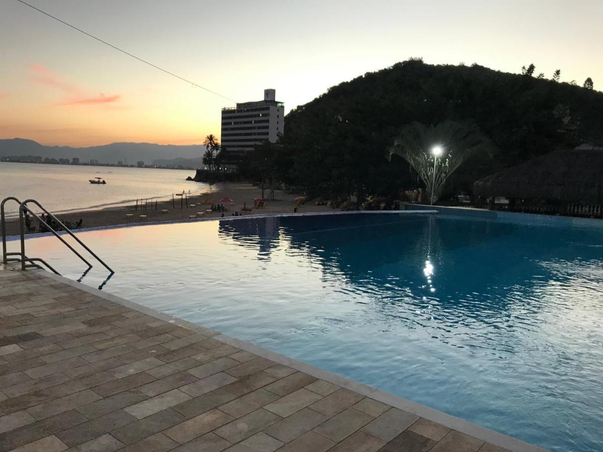 Apartamento Pe Na Areia Frente Para O Mar E Piscina Na Prainha Caraguatatuba Eksteriør bilde