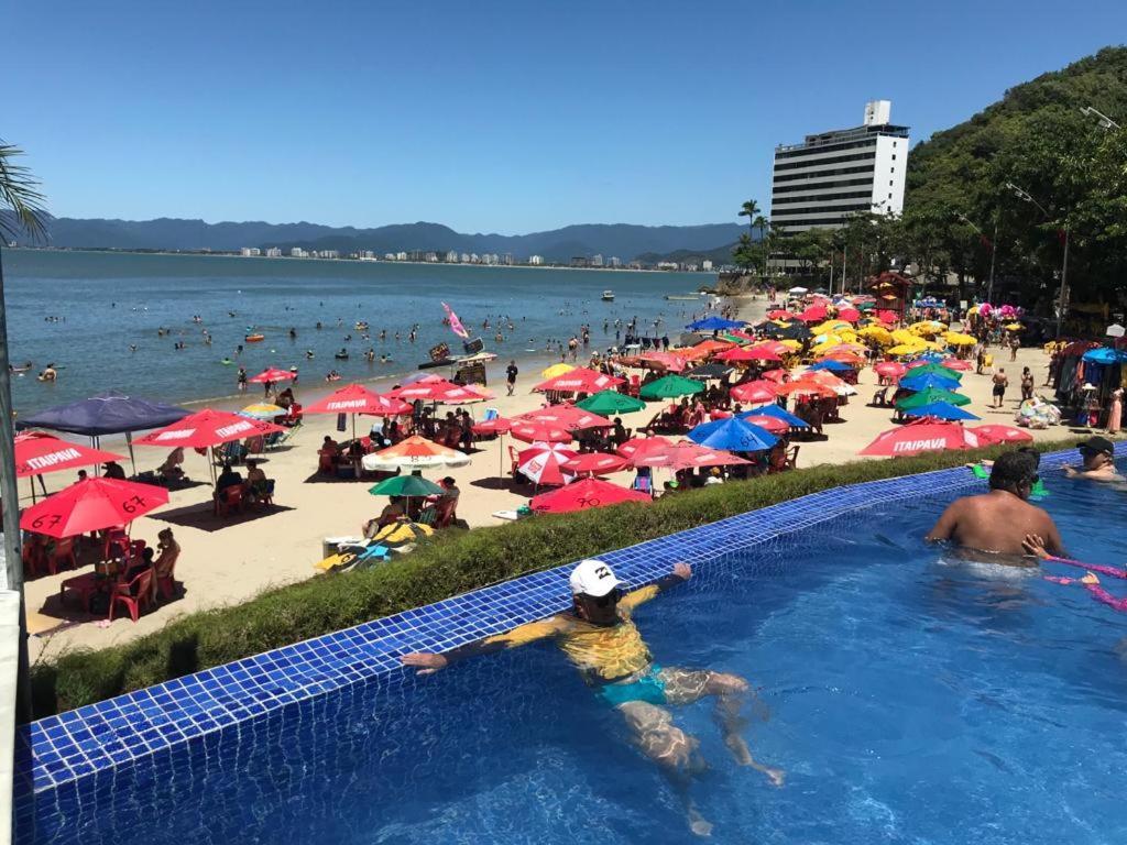Apartamento Pe Na Areia Frente Para O Mar E Piscina Na Prainha Caraguatatuba Eksteriør bilde